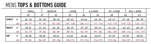 buckle jean size chart